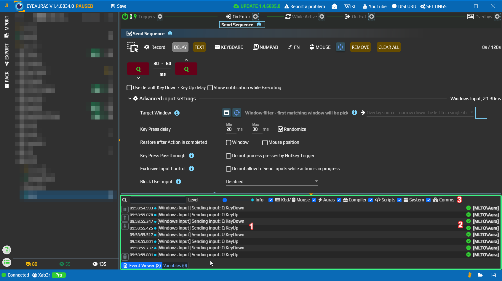 Event viewer eyeauras wiki
